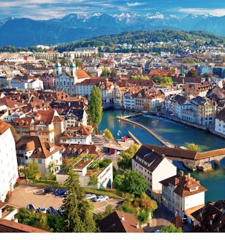 Panoramabild von Luzern in der Schweiz