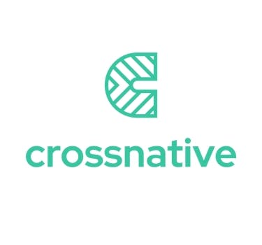 Logo von crossnative auf weissem Hintergrund