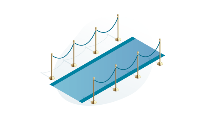 illustration blue carpet