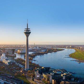 Luftaufnahme von Düsseldorf